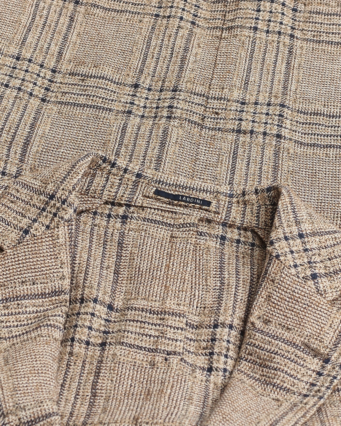 Herr | Pre-owned Kavajer | Pre-owned | Lardini Silk Blend Checked Blazer Brown 54
