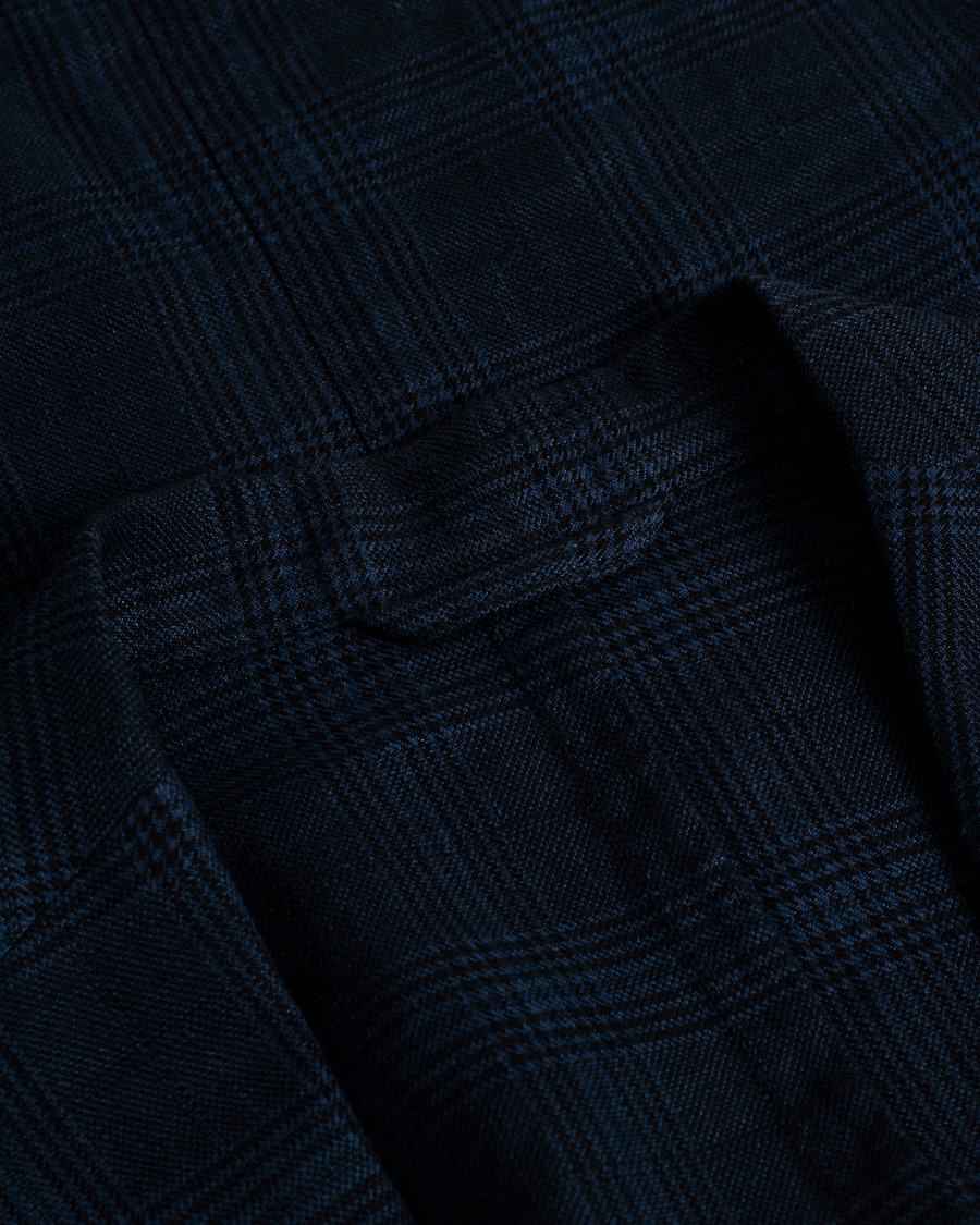 Herr | Hackett Checked Blazer Navy 46 | Pre-owned | Hackett Checked Blazer Navy 46
