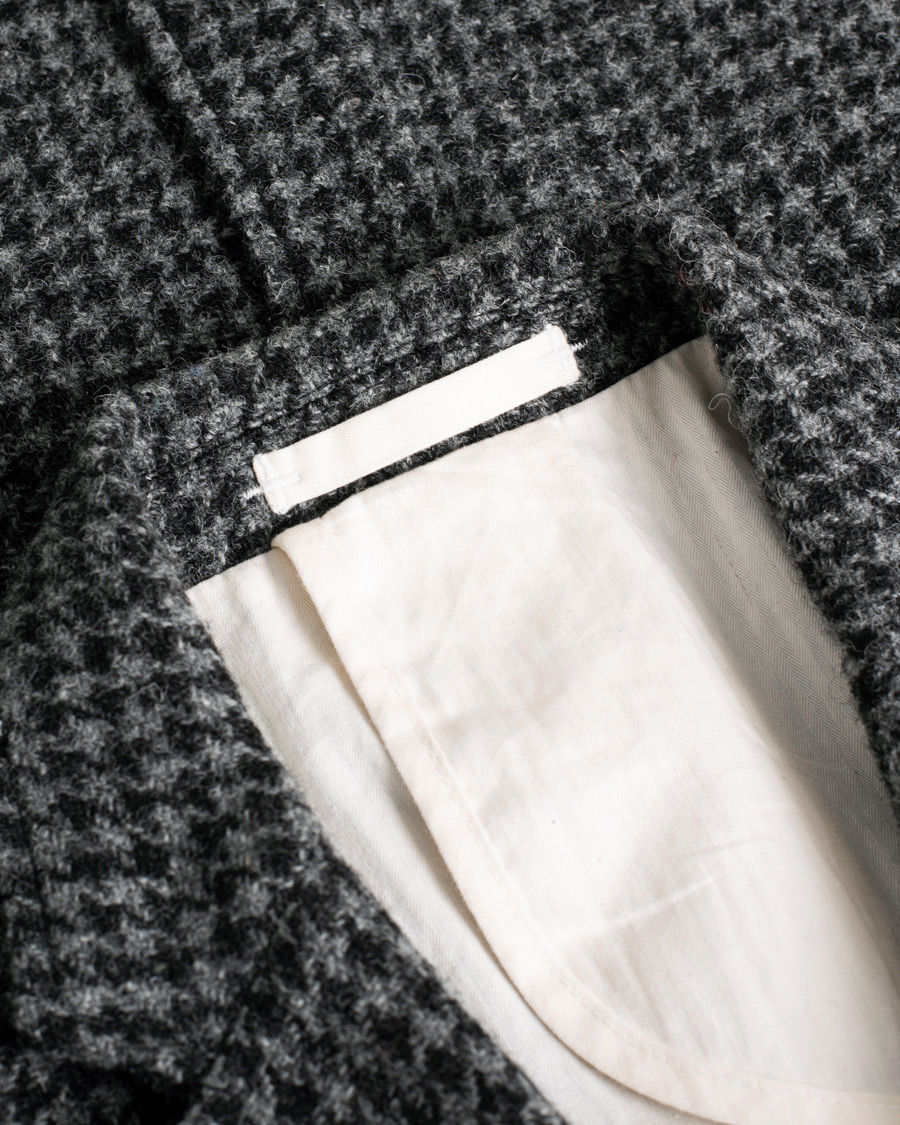 Herr | BEAMS PLUS Harris Tweed Houndtooth Blazer Grey M | Pre-owned | BEAMS PLUS Harris Tweed Houndtooth Blazer Grey M