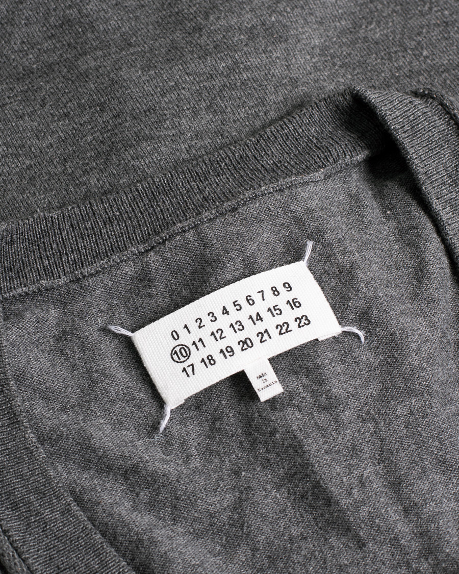 Herr | Maison Margiela Cotton/Wool Cardigan Grey L | Pre-owned | Maison Margiela Cotton/Wool Cardigan Grey L