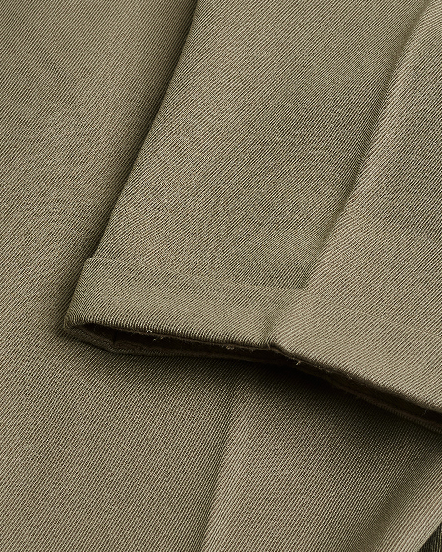 Herr | Pre-owned Byxor | Pre-owned | Rota Pantaloni Twill Wool Trousers Mole Green 48