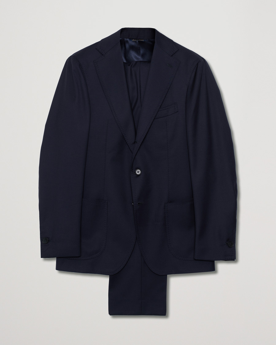Herr | Gabo Napoli Suit Wool Navy 50 | Pre-owned | Gabo Napoli Suit Wool Navy 50