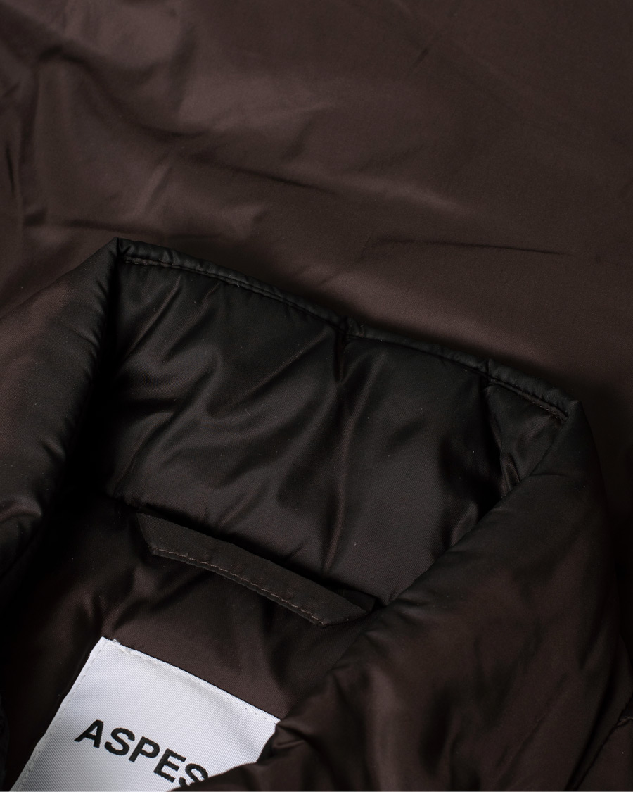 Herr | Aspesi Jil Nylon Gilet Brown | Pre-owned | Aspesi Jil Nylon Gilet Brown