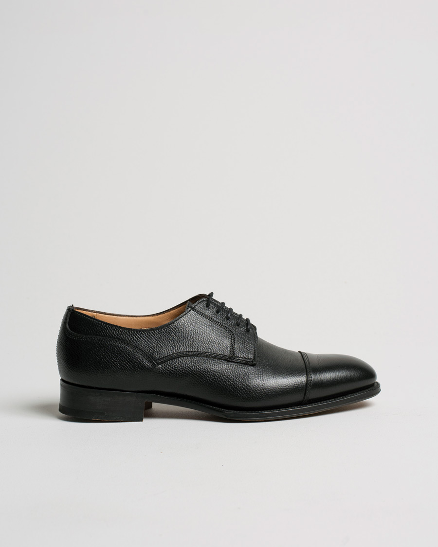 Herr | Alfred Sargent X J.Lindeberg Grained Leather Oxford Black UK8 - EU42 | Pre-owned | Alfred Sargent X J.Lindeberg Grained Leather Oxford Black UK8 - EU42