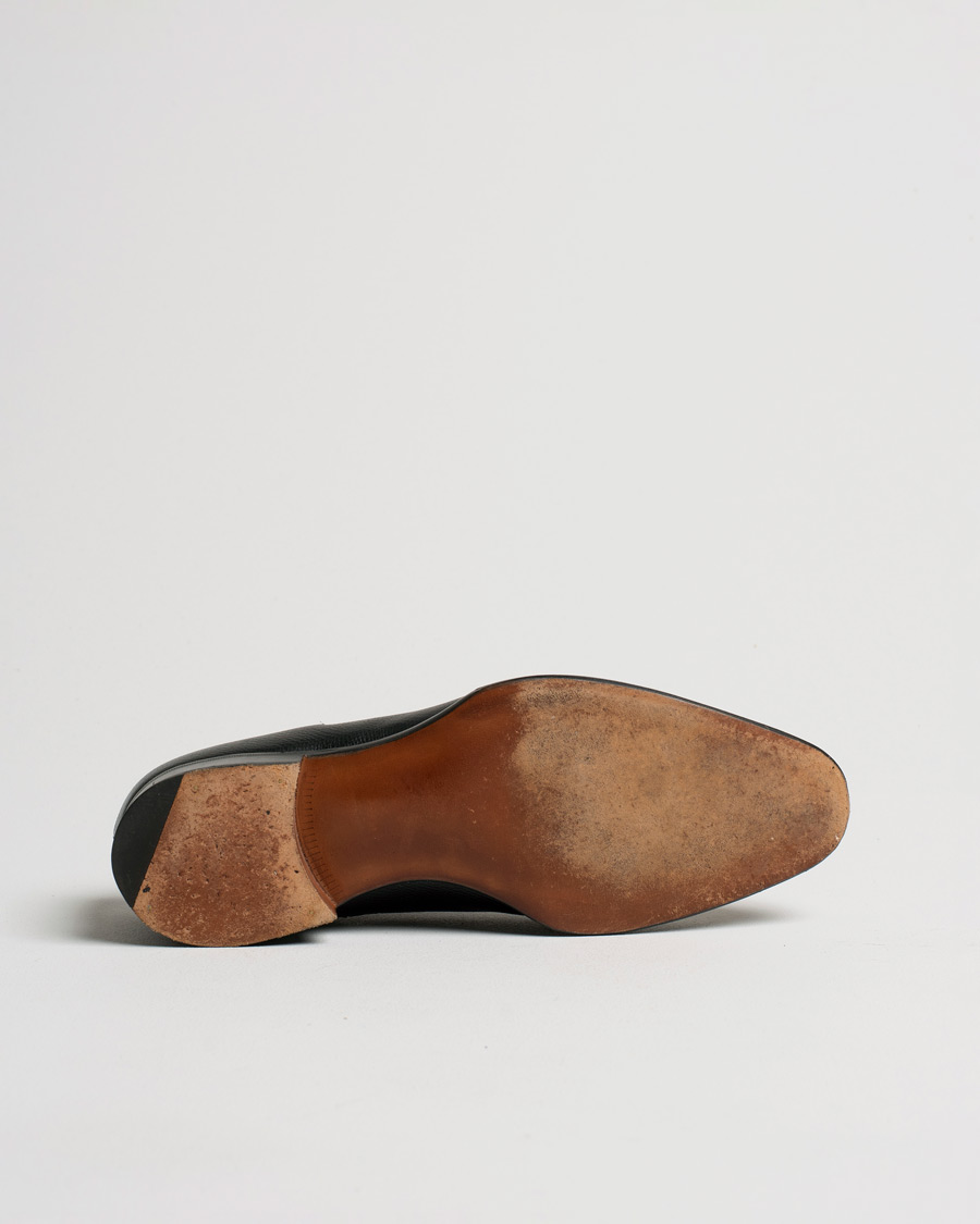 Herr | Alfred Sargent X J.Lindeberg Grained Leather Oxford Black UK8 - EU42 | Pre-owned | Alfred Sargent X J.Lindeberg Grained Leather Oxford Black UK8 - EU42