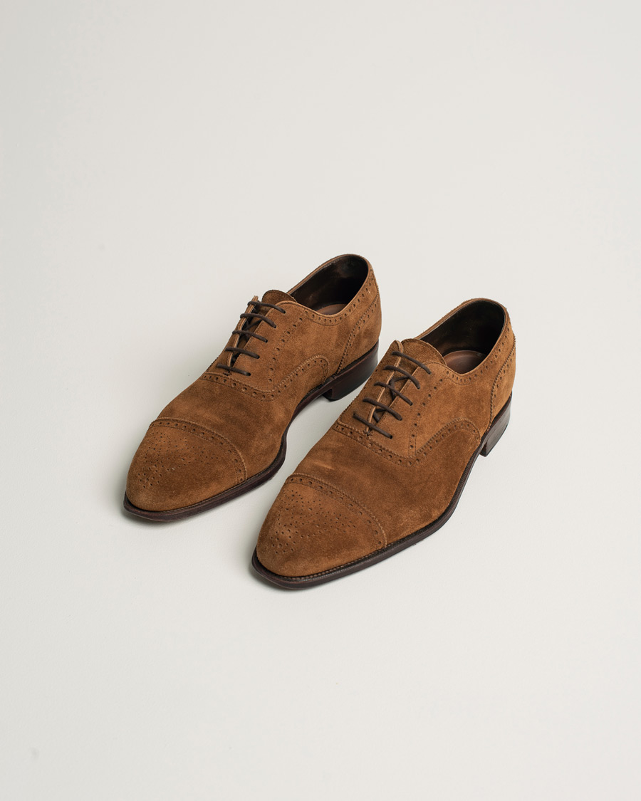 Herr | Carmina Derbys Medium Brown Suede UK11,5 - EU45,5 | Pre-owned | Carmina Derbys Medium Brown Suede UK11,5 - EU45,5