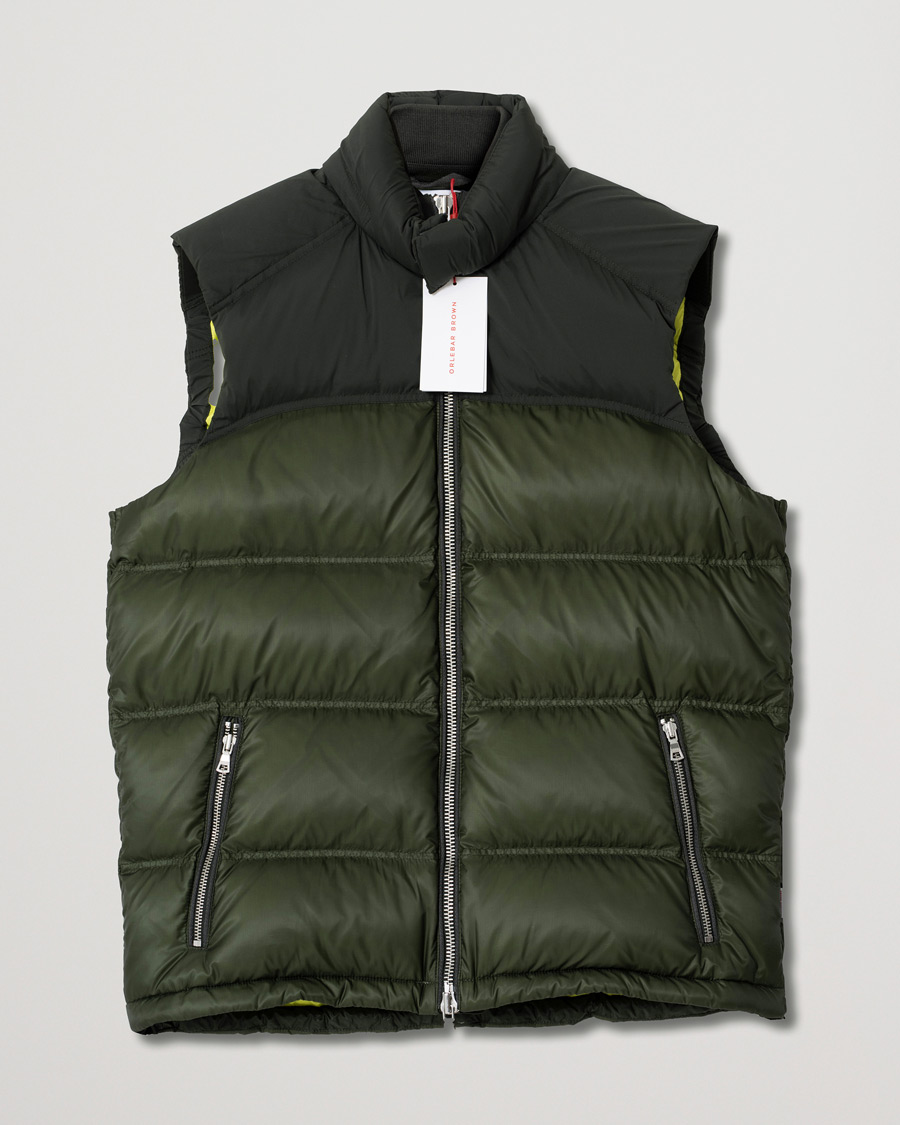 Herr | Orlebar Brown Issac Down Vest Forest Green L | Pre-owned | Orlebar Brown Issac Down Vest Forest Green L