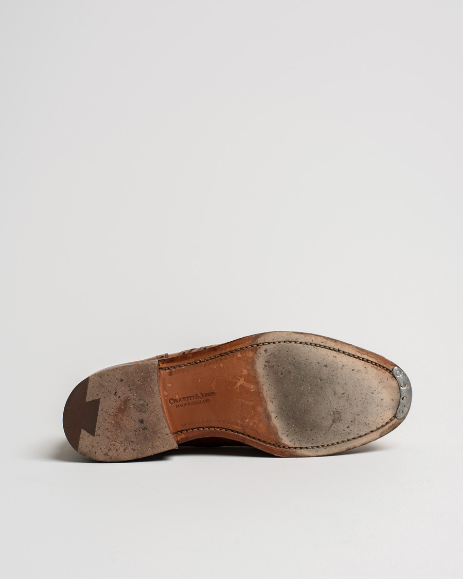 Herr | Crockett & Jones Cardiff Derbys Tan Burnished Calf | Pre-owned | Crockett & Jones Cardiff Derbys Tan Burnished Calf