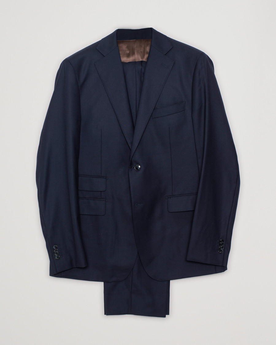 Herr | Rose & Born Wool Suit Navy 56/58 | Pre-owned | Rose & Born Wool Suit Navy 56/58