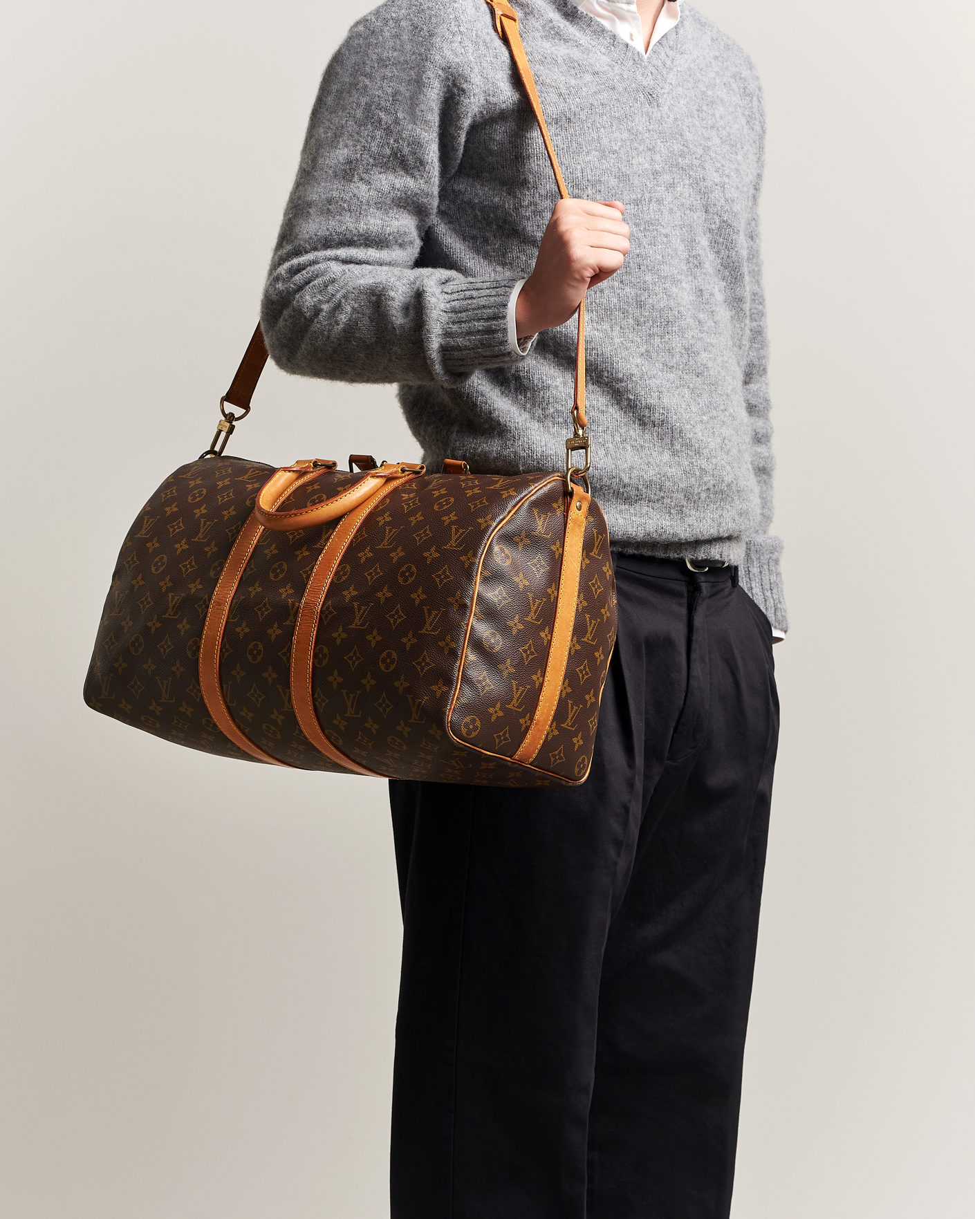 Herr | Pre-Owned & Vintage Bags | Louis Vuitton Pre-Owned | Keepall 45 Bandouliére Monogram