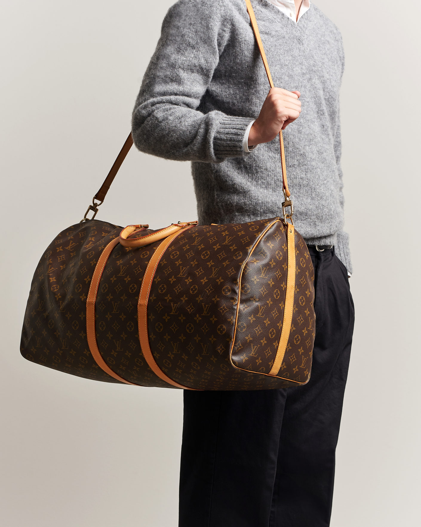 Herr | Pre-Owned & Vintage Bags | Louis Vuitton Pre-Owned | Keepall Bandouliére 60 Monogram