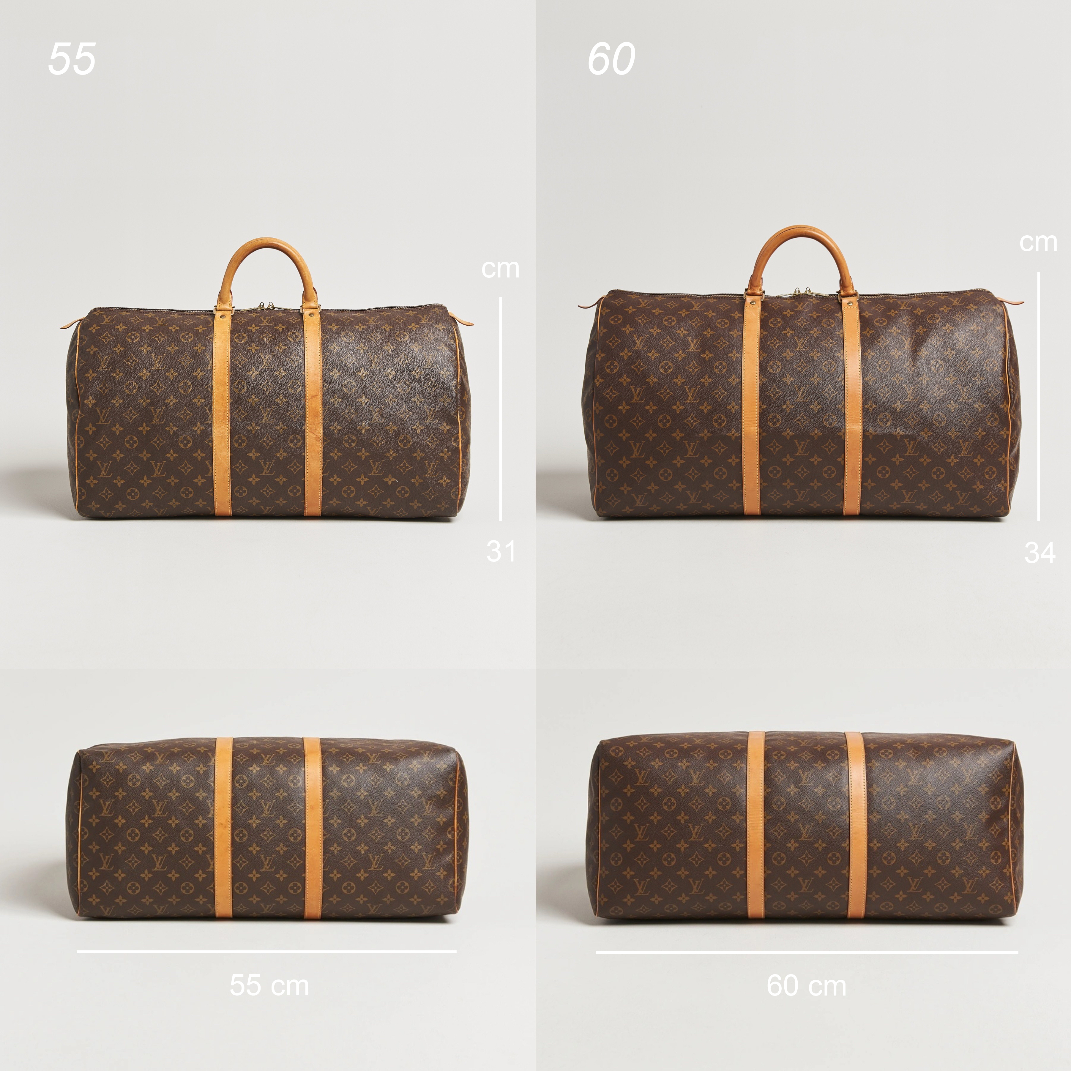 Louis Vuitton Keepall Size Comparison