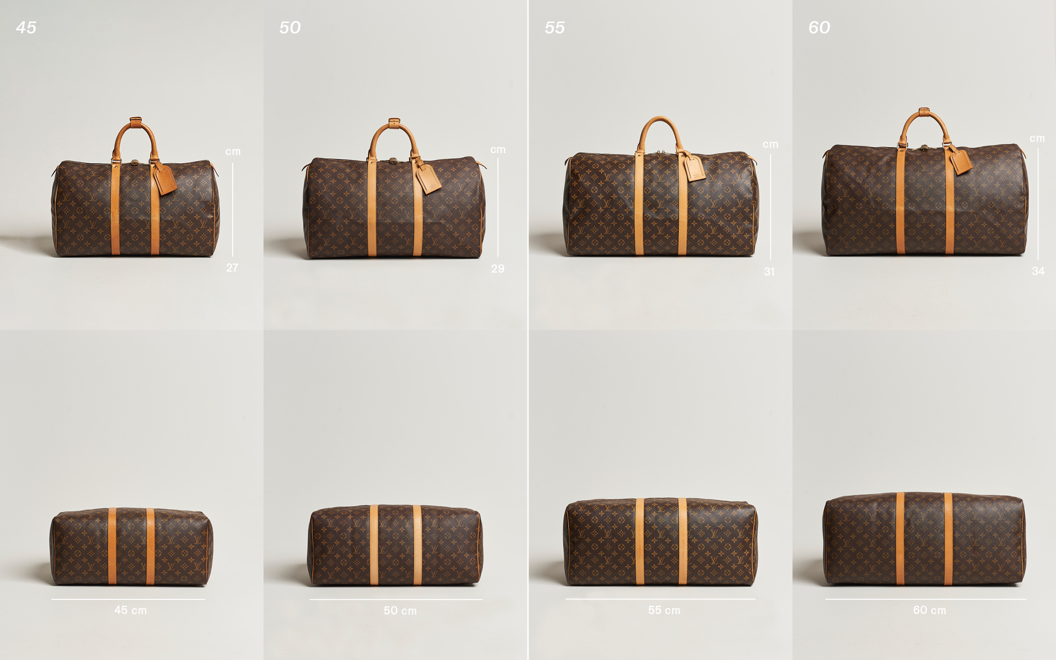 Louis Vuitton Keepall Size Comparison