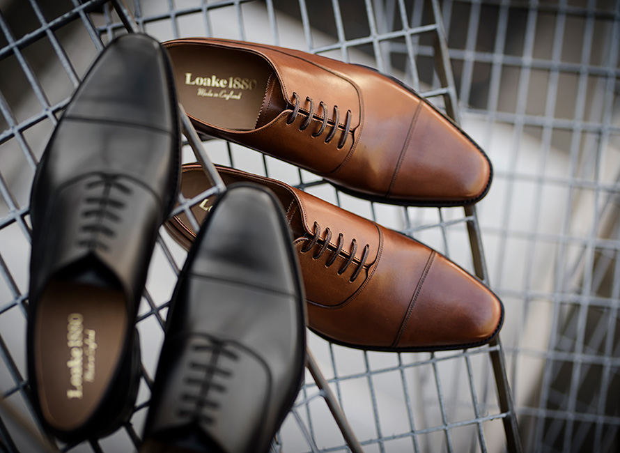 Kungen bland dressade skor - plain cap toe oxford