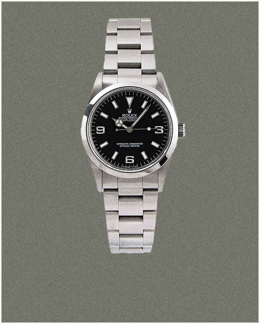 Rolex för herr i kombination med jeans och skjorta