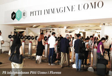 På inköpsmässan Pitti Uomo i Florens På inköpsmässan Pitti Uomo i Florens