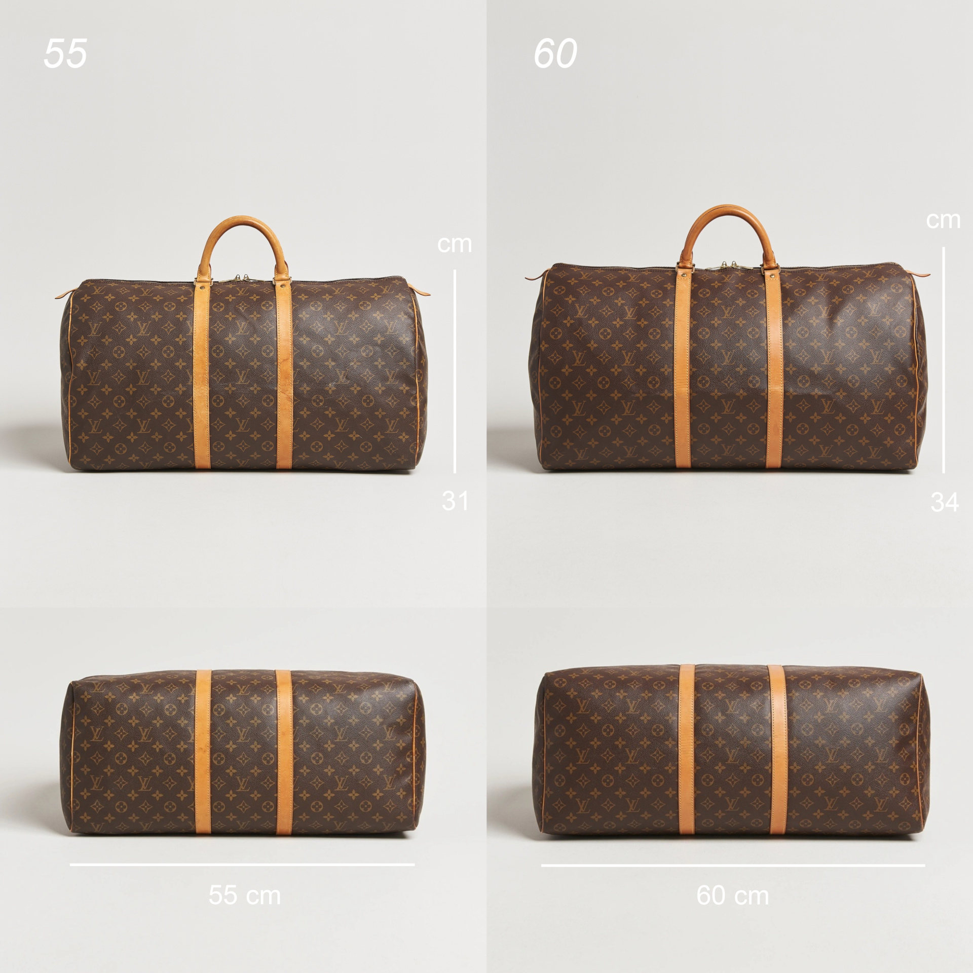 Louis Vuitton Keepall Size Comparison