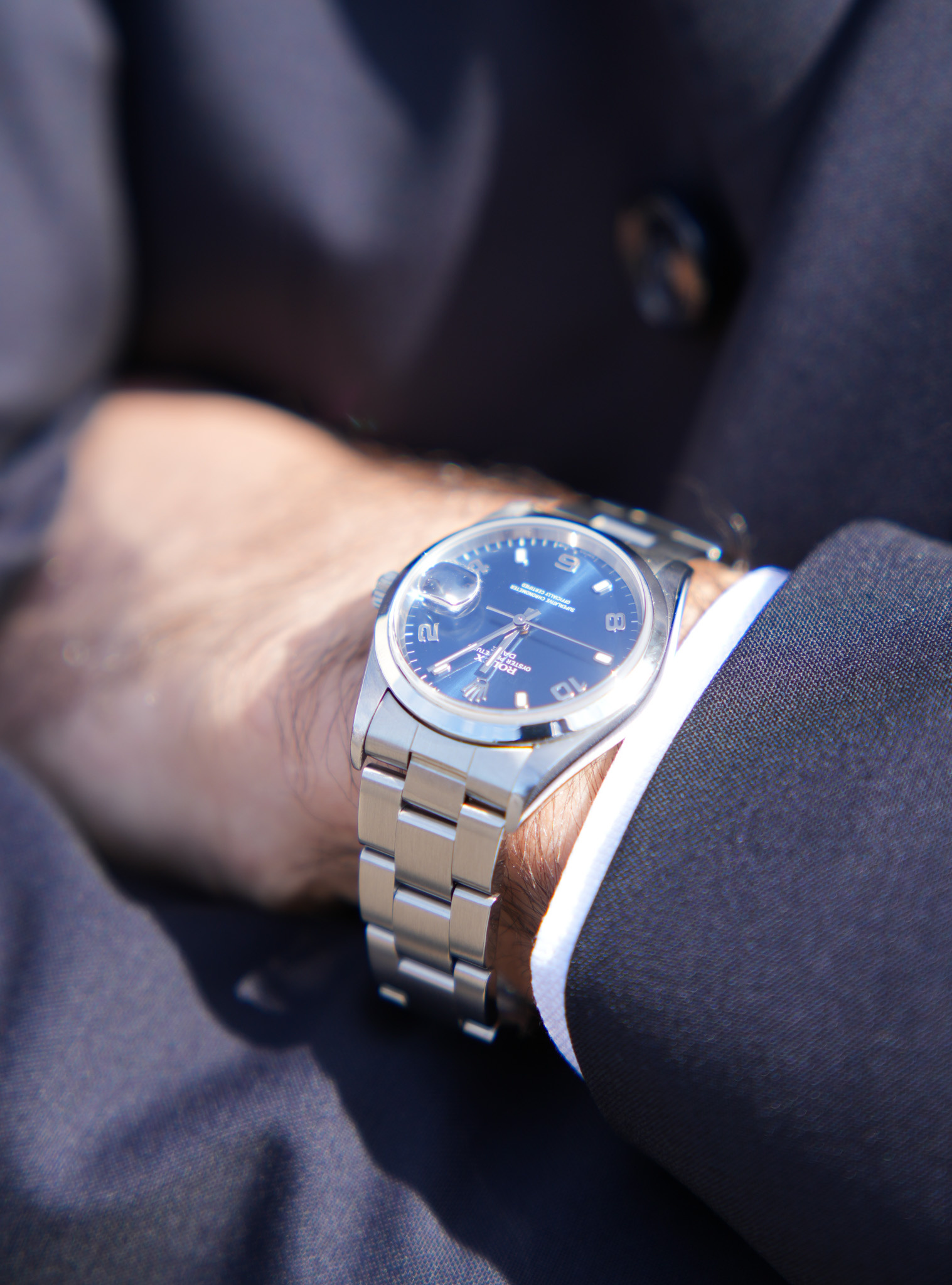 Rolex Oyster på handleden
