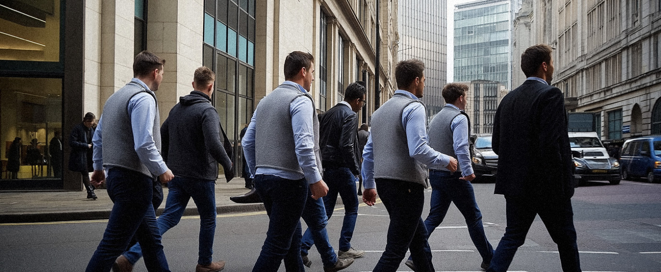 Slik tok fleecevesten steget fra skogen til finansverdenen